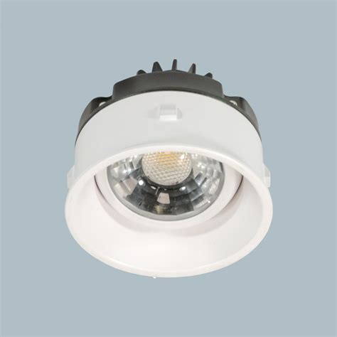 2 LED Miniature Gimbal Trimless Recessed Downlight With Mud In Flange