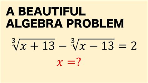 How To Solve Radical Equations You Will Learn More Algebra From This Single Video Youtube