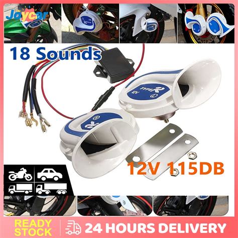 2pcs Magic 18 Horn Digital Electric Siren Loud Air Snail Horn Or Car