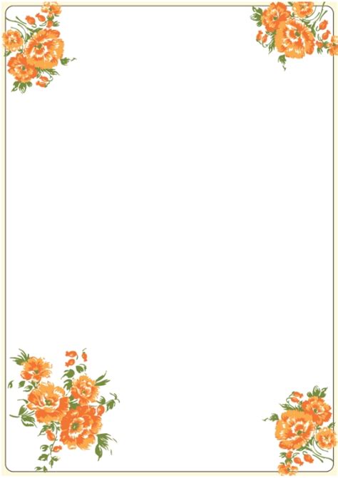 white flower frame border art Template | PosterMyWall