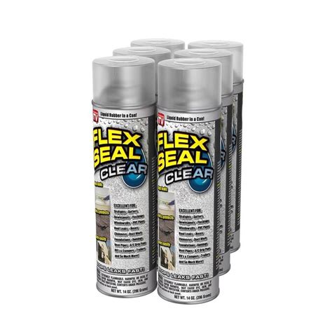 Flex Seal 14 Fl Oz Clear Aerosol Spray Rubberized Coating In The Rubberized Coatings Department