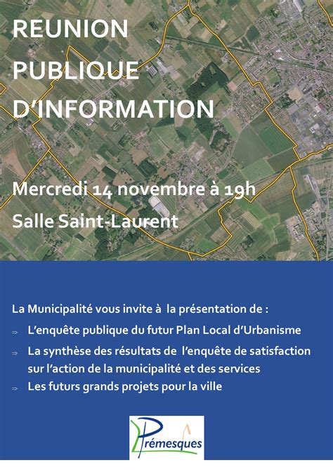 R Union Publique D Information Presentation Premesques