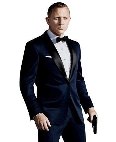 James Bond Skyfall Tuxedo Suit | James Bond Blue Tux