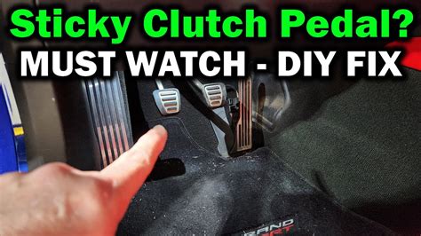 Diy Fix Sticky Clutch Pedal C C C Corvette Youtube