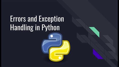 Errors And Exception Handling In Python Youtube