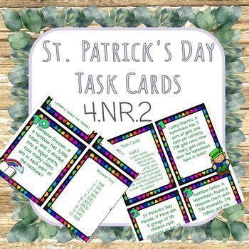 Multistep Word Problem Task Cards St Patrick S Day By Mrs Chelsea Helton