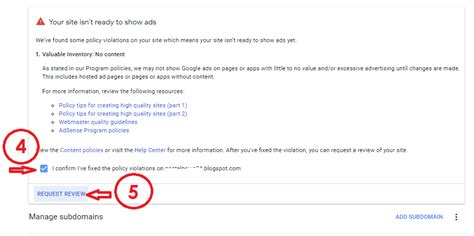How To Resubmit Your Site After Fixing Issue To Google Adsense In