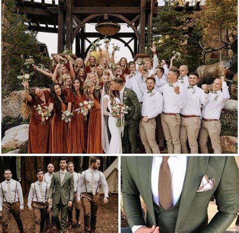 Rustic Groomsmen Attire Fall Wedding Groomsmen Fall Wedding Attire