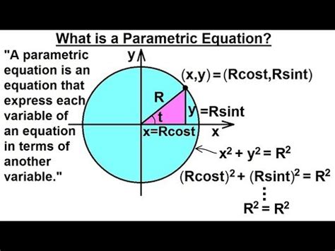 Calculus Parametric Equations Of What Is A Parametric