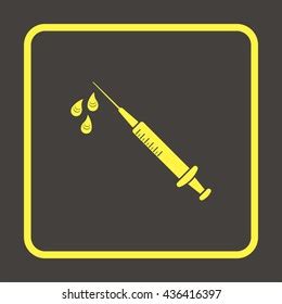 Syringe Happy Injection Needle Emoji Vector Stock Vector (Royalty Free ...