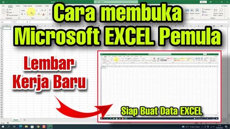 Cara Membuka Microsoft EXCEL Pertama Kali Untuk Pemula YouTube