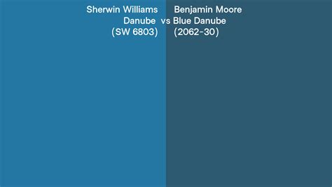 Sherwin Williams Danube SW 6803 Vs Benjamin Moore Blue Danube 2062