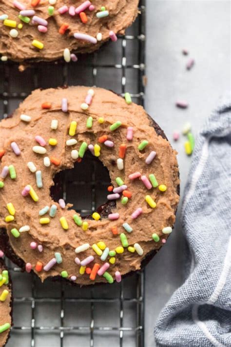 Healthy Chocolate Protein Donuts Low Carb Gf Skinny Fitalicious