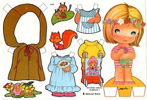 Recortables de muñecas Paper dolls 2 Manualidades a Raudales