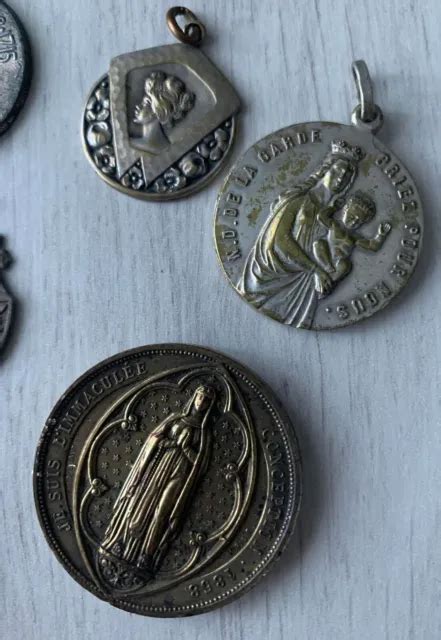 LOT DE 11 ANCIENNES MEDAILLES RELIGIEUSES Et AUTRES EUR 18 00 PicClick FR