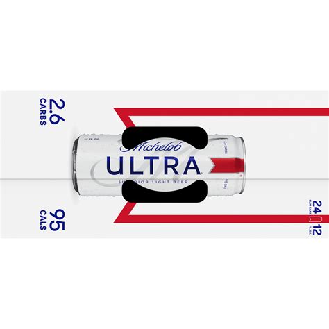 Michelob Ultra Superior Light Beer Domestic Lager 24 Pack 12 Fl Oz