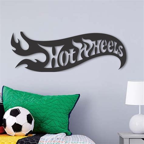 Placa Quadro Decorativo Hot Wheels Logo Carros Quarto Crian A Menino
