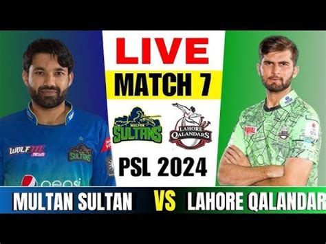 LHQ Vs MS 14th Match PSL 2024 Lahore Qalandar Vs Multan Sultan