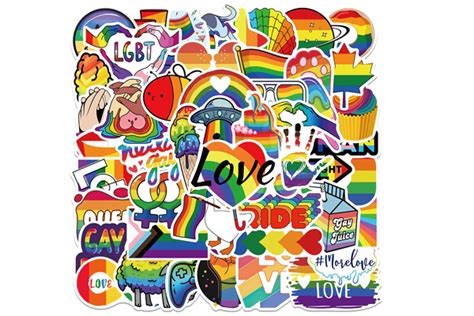 Pride Sticker 100 Piece Pack Lgbtq Flags Australia