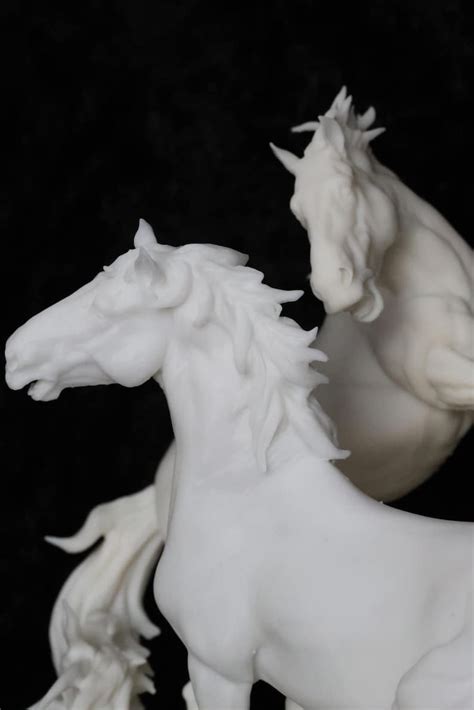 19 Scale Fighting Camargue Horses Resin Model Horse Ltd Etsy