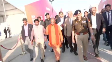 Up Cm Yogi Adityanath Inspects Preparation Work For Upgis 2023 City Times Of India Videos