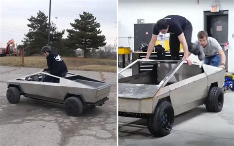 This YouTuber made his homemade Cybertruck autonomous