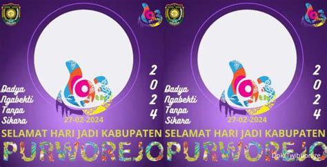 Ucapan Hari Jadi Ke Kabupaten Purworejo Februari Yuk