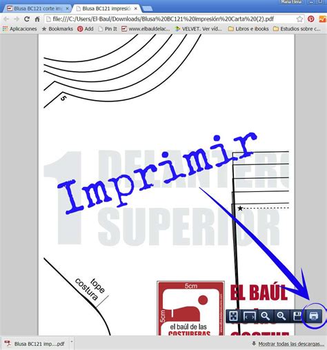 C Mo Descargar Imprimir Y Guardar Los Patrones De Costura
