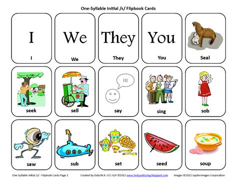 Printable Action Cards For Speech Therapy