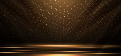 Elegant Golden Scene Diagonal Glowing With Lighting Effect Sparkle On Black Background 11845831