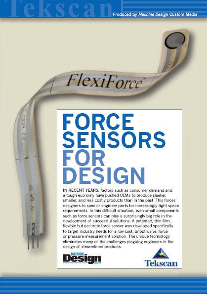 Flexiforce Load Force Sensors And Systems Tekscan