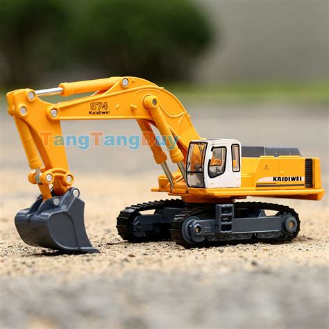 KDW 1:87 Scale Diecast Crawler Excavator Construction Vehicle Car Models Gift | eBay