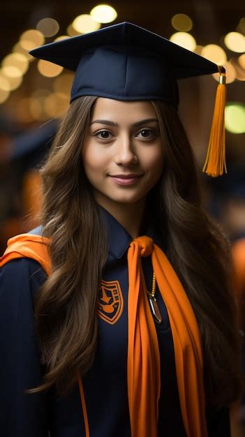 Premium Ai Image Female Graduate Hd 8k Wallpaper Stock Photographic Image