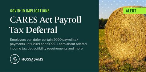 Cares Act Payroll Tax Deferral For Employers