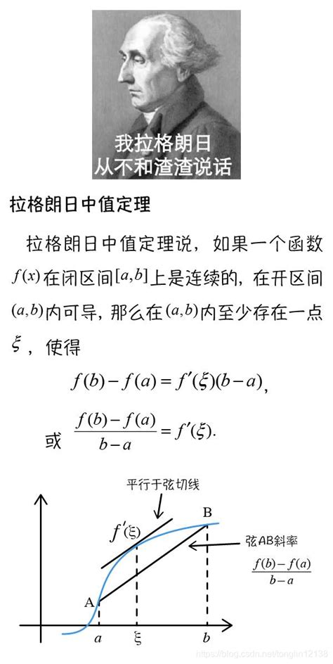 浅谈罗尔定理，拉格朗日中值定理和柯西中值定理 罗尔定理 拉格朗日中值定理 柯西中值定理 Csdn博客