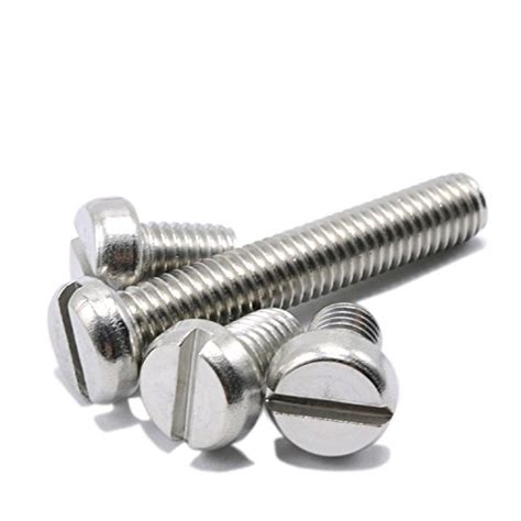 M4x5mm Slotted Cheese Head Machine Screws Stainless Steel Pack 100