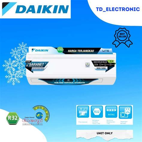 Jual AC DAIKIN MALAYSIA BREEZE 1 2 PK FTP15AV14 UNIT ONLY Di Seller