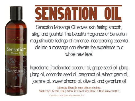 Sensation Massage Oil Recipe