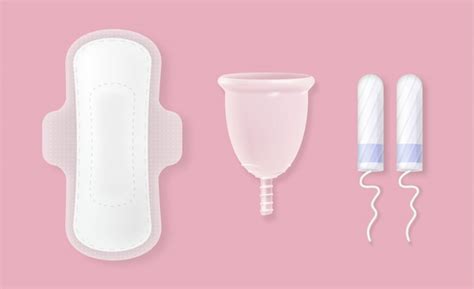 Conjunto De Toallas Sanitarias Femeninas Del Ciclo Menstrual Tampones