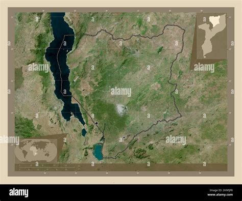 Nassa Province Of Mozambique High Resolution Satellite Map Locations