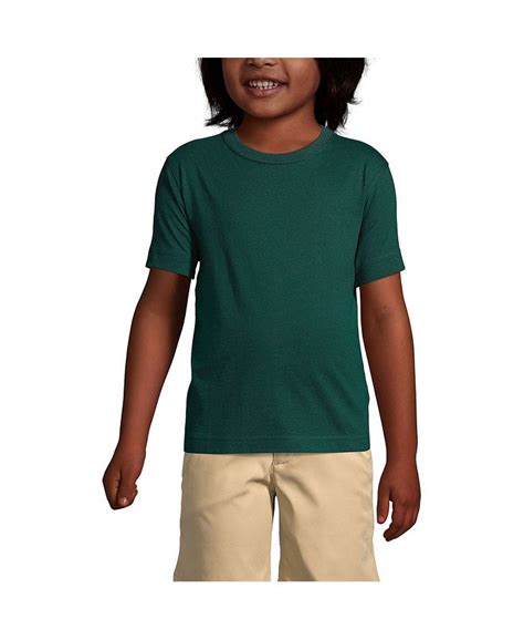 Lands End Boys School Uniform Short Sleeve Essential T Shirt Macys