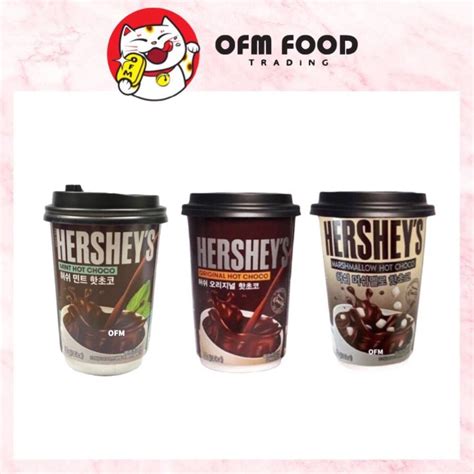Hersheys Hot Chocolate Drinks Original Marshmallow Mint 好时 韩国版 热巧克力饮料 Lazada