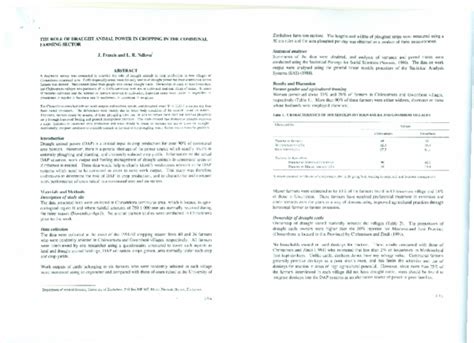 (PDF) THE ROLE OF DRAUGHT ANIMAL POWER IN CROPPING IN THE COMMUNAL ...