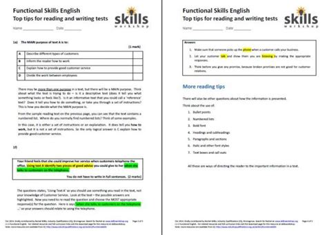 Top Tips for L1-2 Functional Skills English tests | Skills Workshop