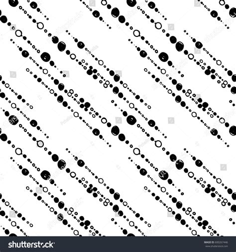 Dot Pattern Black White Hand Drawn Stock Vector (Royalty Free ...