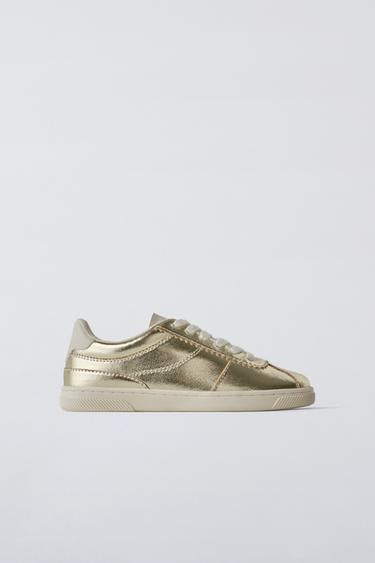 Metallic Sneakers Golden Zara South Africa