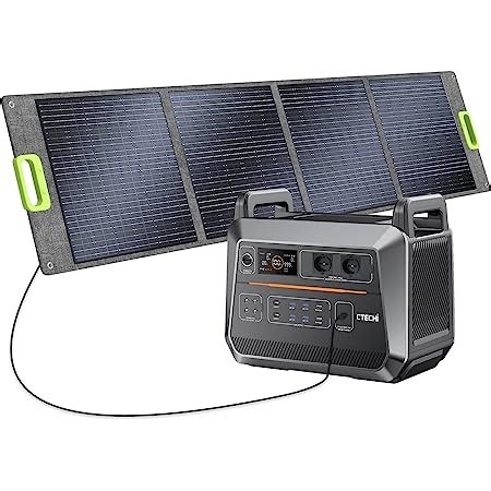 CTECHi 2000W Générateur Électrique Portable avec panneau solaire 200W