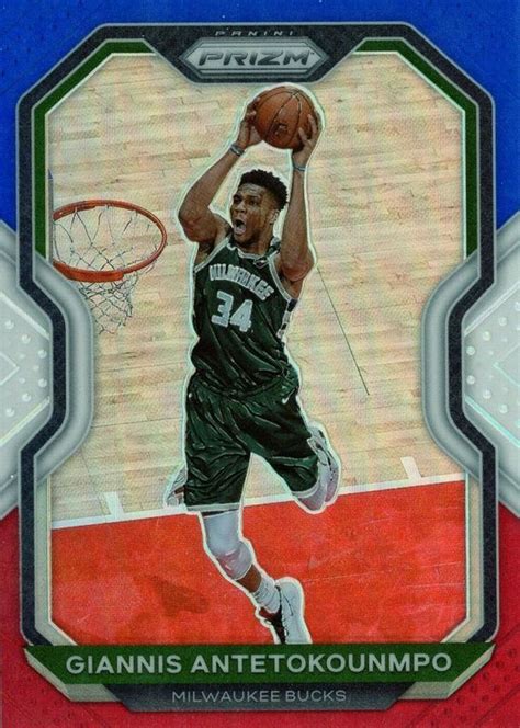 Giannis Antetokounmpo 2020 Prizm 111 Red White Blue Price Guide