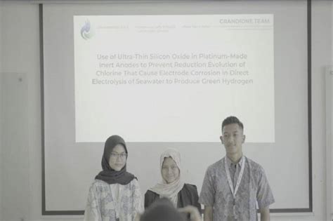 Green Hydrogen Gagasan Bahan Bakar Dari Air Laut Persembahan Mahasiswa UI