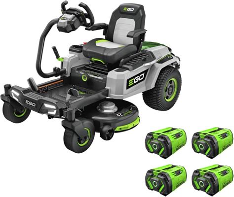 Greenworks 60v 42” Cordless Electric Crossovert Riding Mower 4 80ah Batteries